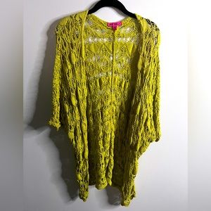 betsey johnson 00’s crochet cardigan